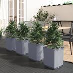 vidaXL Plantenbakken 4 st 30x30x37 cm polypropeen, Tuin en Terras, Bloempotten, Verzenden, Nieuw