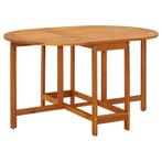 Robuuste Acacia Tuinstafel 130x90 | tweedekansje, Ophalen of Verzenden, Nieuw, Ovaal, Hout