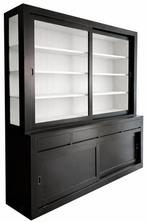 Buffetkast Petten  zwart - wit 220 x 240cm, Huis en Inrichting, Kasten | Buffetkasten, Ophalen of Verzenden, Nieuw