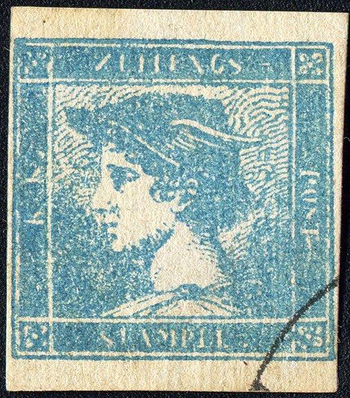 Italiaanse oude staten - Lombardije Venetië 1851 - blauwe, Postzegels en Munten, Postzegels | Europa | Italië