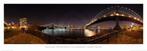 Kunstdruk Patrick Grube - New York Skyline at Night 95x33cm, Nieuw, Verzenden