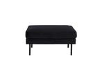 Ottoman - Liljana - Zwart - Fluweel - Jörn, Verzenden, Nieuw