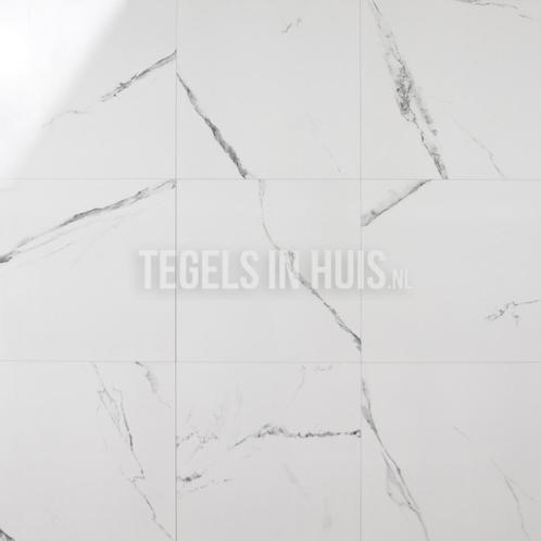 Vloertegel / wandtegel aura marmer grijs 90x90 gepolijst, Doe-het-zelf en Verbouw, Tegels, Vloertegels, Nieuw, 10 m² of meer, Keramiek