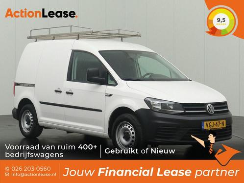 Volkswagen Caddy L1 H1 2020 €175 per maand, Auto's, Bestelauto's, Dealer onderhouden, Lease, Zwart, Handgeschakeld, Financial lease