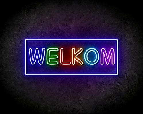 WELKOM MULTI neon sign - LED neon reclame bord, Zakelijke goederen, Overige Zakelijke goederen, Verzenden