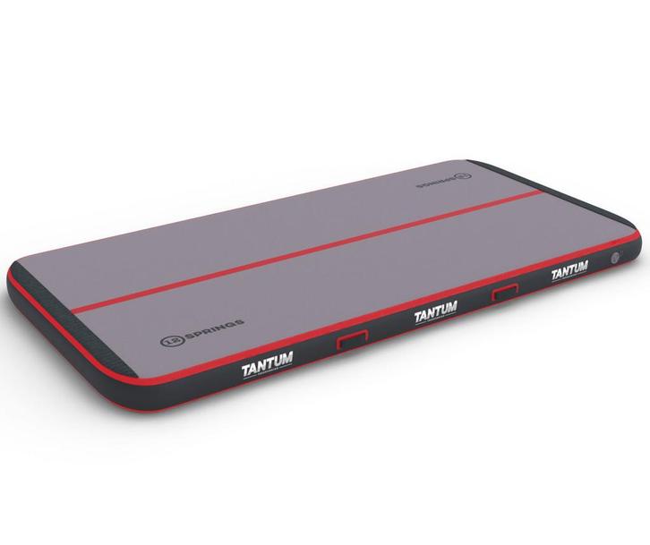 Airtrack 12spring 300x150x15 cm Comfort Zwart/Rood Tantum, Kinderen en Baby's, Speelgoed | Buiten | Trampolines, Nieuw, Ophalen of Verzenden