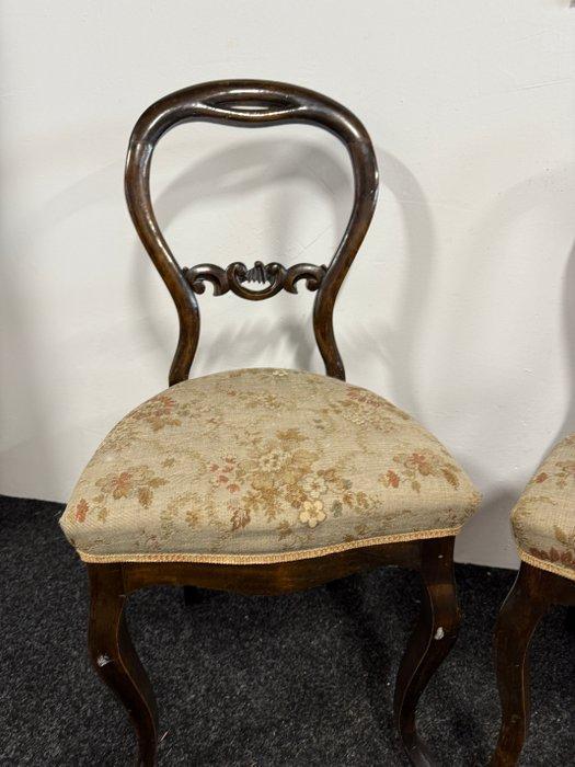 Stoel (2) - Hout - Landhuis stoelen, Antiek en Kunst, Curiosa en Brocante