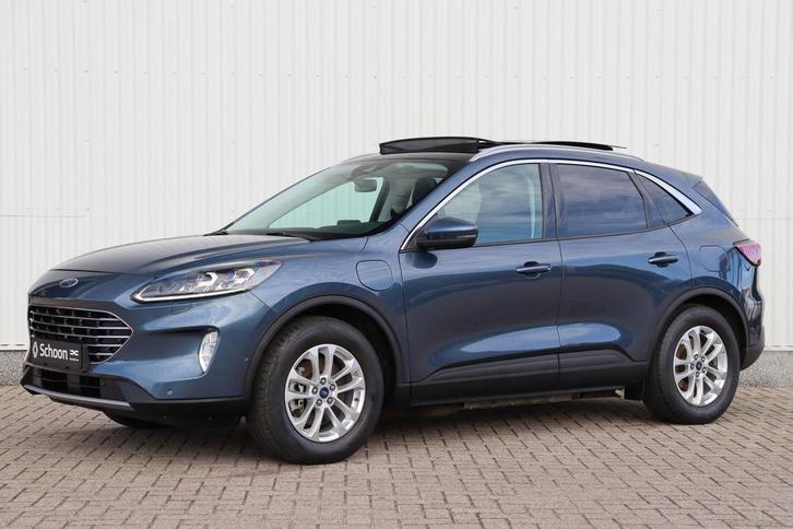 Zakelijke Lease |  Ford Kuga 2.5 PHEV Titanium | Adap. Cruis, Auto's, Ford, Onderhoudsboekje, Lease, Zwart, Automaat, SUV of Terreinwagen