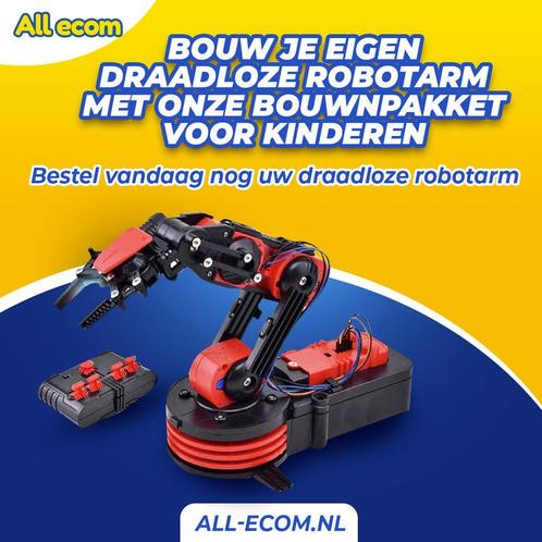 DIY STEAM-kit: bouw je eigen draadloze robotarm met 2.4G-afs, Kinderen en Baby's, Speelgoed | Bouwstenen, Nieuw, Overige merken