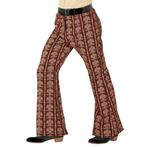 Disco 70S Broek Bruin Heren Old School, Verzenden, Nieuw