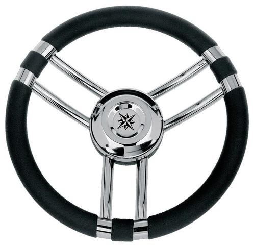 ALLPA STUURWIEL MODEL-22 ZWART 35 CM, Watersport en Boten, Bootonderdelen, Nieuw, Zeilboot of Motorboot, Ophalen of Verzenden