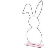 Metalen Frame Haas hangend oor op voet Roze 50 cm, Hobby en Vrije tijd, Knutselen, Ophalen of Verzenden, Nieuw