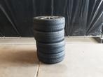 Volkswagen Borbet  velgen 5×100 met all season banden, Ophalen, Banden en Velgen, 17 inch, All Season