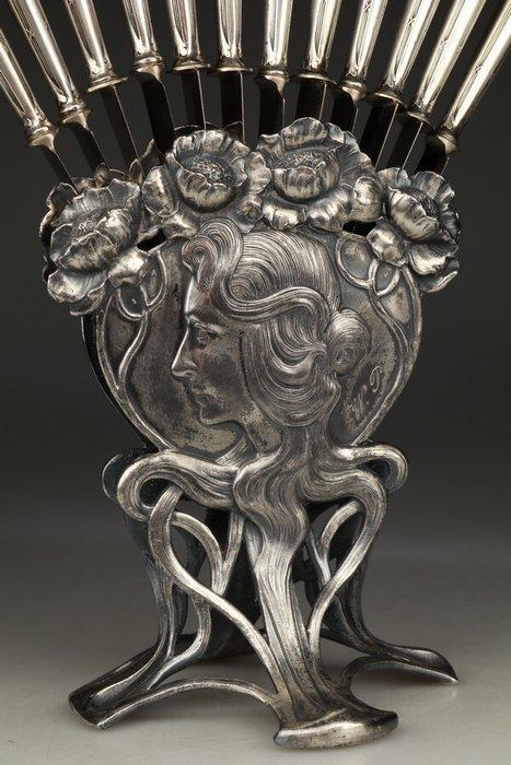 WMF - Messensteun - Verzilverd - Fruitmes standaard, Antiek en Kunst, Kunst | Designobjecten