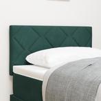 vidaXL Hoofdbord met Diamant Blokken, Donkergroen, 80cm, Verzenden, Nieuw, Groen, Stof