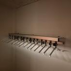Mooie aluminium  wandkapstok 170 cm breed met kledinghangers, Ophalen of Verzenden, Nieuw