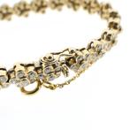 18 Krt. Gouden tennis armband met diamant; 4,86 ct. | 18 cm, Sieraden, Tassen en Uiterlijk, Gebruikt, Overige kleuren, Ophalen of Verzenden