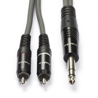 Tulp naar jack 6.35 mm kabel | Nedis | 3 meter, Audio, Tv en Foto, Audiokabels en Televisiekabels, Nieuw, Verzenden