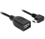 USB Mini B (m) haaks naar USB-A (v) OTG adapter -, Nieuw, Ophalen of Verzenden