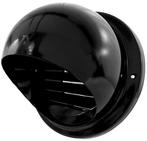 Bolrooster RVS Ø 150mm met schoepen en muggengaas - ZWART, Verzenden, Nieuw