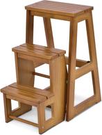 Opstapje volwassenen - Opstapkrukje - Inklapbaar - Bruin - C, Huis en Inrichting, Verzenden, Zo goed als nieuw