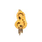 Antiek gouden hanger van een mutsenbel, Sieraden, Tassen en Uiterlijk, Bedels, Ophalen of Verzenden, Gebruikt, Goud, Overige merken