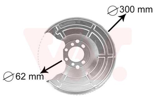 REMSCHIJF BESCHERMER VOOR OPEL ASTRA G 1998-2004 0546435, Auto-onderdelen, Remmen en Aandrijving, Nieuw, Ophalen of Verzenden
