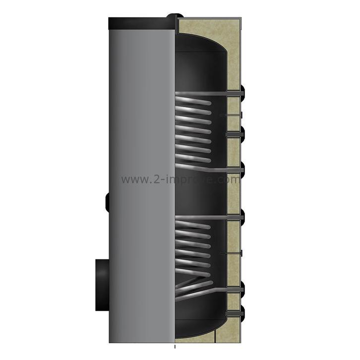 Boiler met 2 warmtewisselaars A+ energie label Grijs 200, Doe-het-zelf en Verbouw, Geisers en Boilers, Verzenden