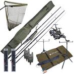 Complete Ultimate Karper Set met hengels, vrijloopmolens,, Watersport en Boten, Verzenden, Nieuw