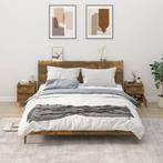 vidaXL Nachtkastjes 2 st 40x35x50 cm gerookt eikenkleurig, Huis en Inrichting, Kasten | Overige, Verzenden, Nieuw