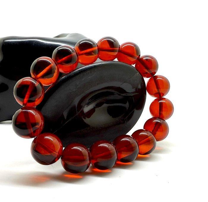 Baltische barnsteen grote kralen ketting 13 mm in kers -, Antiek en Kunst, Curiosa en Brocante