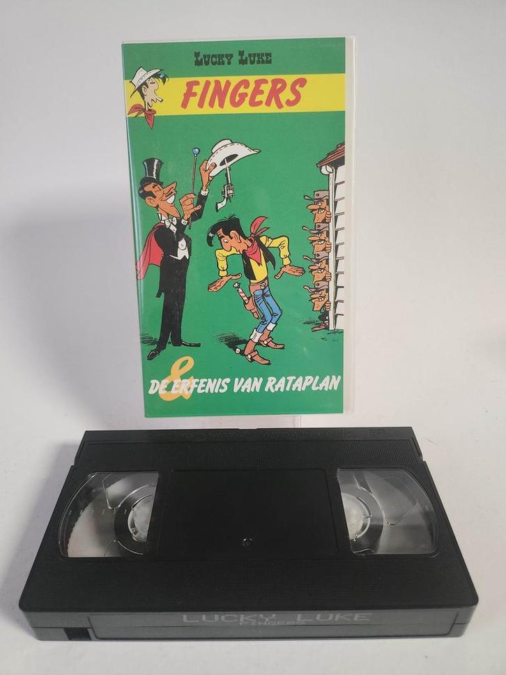 Lucky Luke: Fingers & de Erfenis van Rataplan VHS Kids, Cd's en Dvd's, VHS | Kinderen en Jeugd, Ophalen of Verzenden