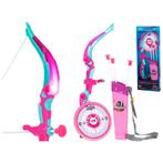 Pijl en Boog Set met Verlichting – Roze – 53 cm – Inclusief, Ophalen of Verzenden, Nieuw