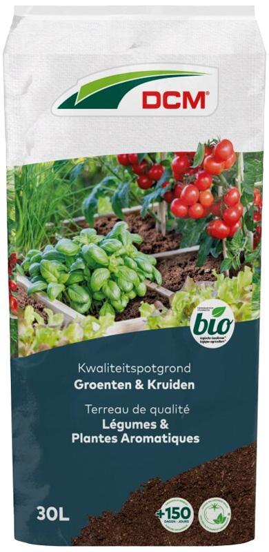 DCM Bio Potgrond Groenten & Kruiden 30 liter, Tuin en Terras, Aarde en Mest, Ophalen of Verzenden