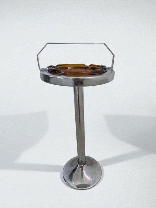 Asbak - Glas, Staal, Antiek en Kunst, Kunst | Designobjecten