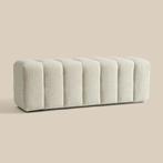 *WOONWINKEL* Bankje Naturel Stof 140 Cm, Verzenden, Nieuw, Stof