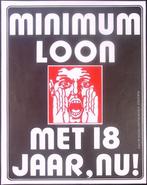 Poster van het KWJ over minimumloon (lijst optie, Posters), Verzenden, Nieuw, Overige onderwerpen, Met lijst