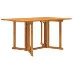vidaXL Tuintafel inklapbaar 150x90x75 cm massief teakhout, Tuin en Terras, Tuintafels, Verzenden, Nieuw, Teakhout
