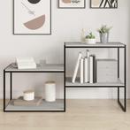 vidaXL Wandschappen 4 st 60x40x1,5 cm bewerkt hout grijs, Huis en Inrichting, Woonaccessoires | Wandplanken en Boekenplanken, Verzenden