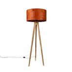 Landelijke tripod vintage hout met kap rood 50 cm - Tripod, Nieuw, Overige materialen, Landelijk, 100 tot 150 cm