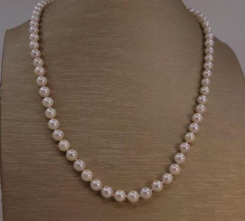 Zonder Minimumprijs - Halsketting 5,5x6mm Akoya parels, Sieraden, Tassen en Uiterlijk, Kettingen