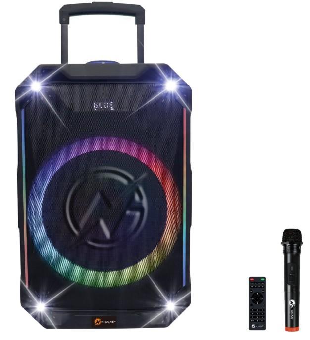 Bluetooth speaker / karaoke set N-Gear The Flash 1540, Doe-het-zelf en Verbouw, Overige Doe-het-zelf en Verbouw, Nieuw, Verzenden
