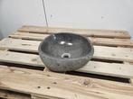Waskom 33 x 30 x 13 cm Riviersteen Grijs, Ophalen of Verzenden, Nieuw, Steen, Bad