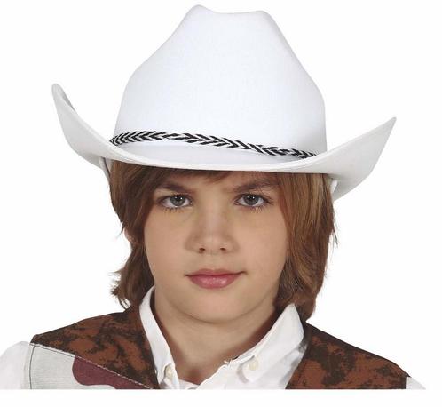 Witte Cowboy Hoed Kind, Hobby en Vrije tijd, Feestartikelen, Nieuw, Verzenden