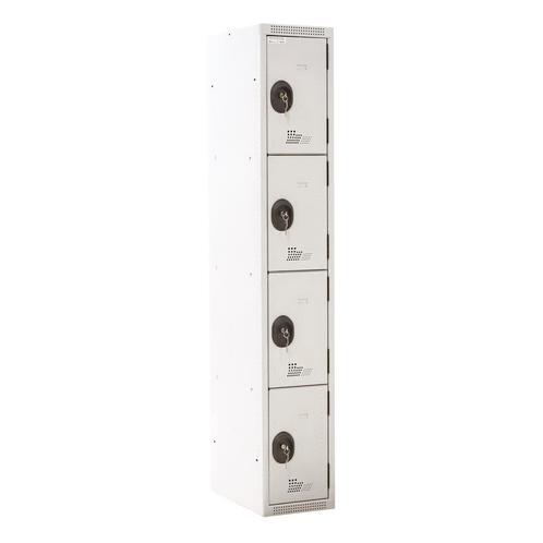 Gebruikte Garderobekasten 4 deuren (cilindersluiting), Huis en Inrichting, Kasten | Lockerkasten, Ophalen of Verzenden