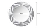Beeninleg Wandspiegel HARMONY NATURE 60cm Rond Wit Zwart, Ophalen of Verzenden, Nieuw