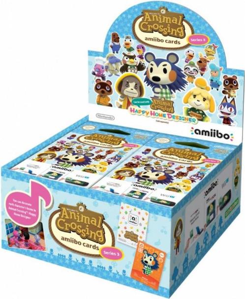 Amiibo Animal Crossing Series 3 Cards Booster Box - Incl. 42, Hobby en Vrije tijd, Gezelschapsspellen | Kaartspellen, Nieuw, Verzenden