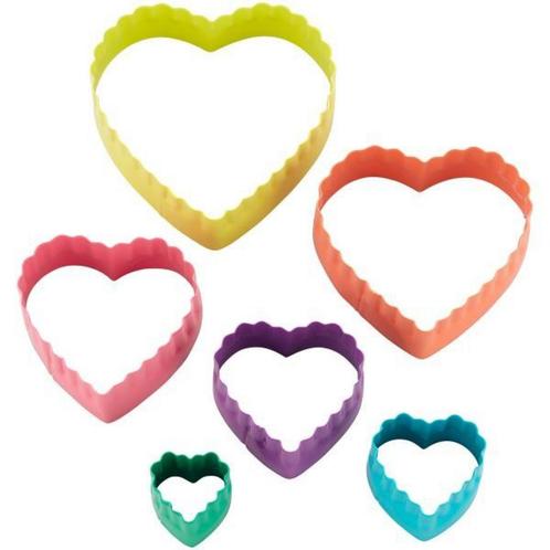 Wilton Uitstekers Hart Dubbelzijdig Set/6, Hobby en Vrije tijd, Taarten en Cupcakes maken, Nieuw, Verzenden