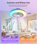 Aigostar Plafondventilator - Verlichting - Ø50cm - Dimbaar, Huis en Inrichting, Verzenden, Nieuw
