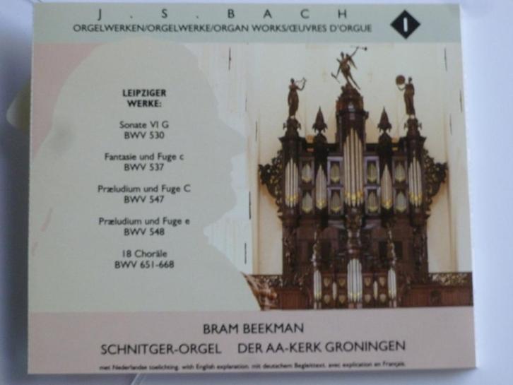 Bach -Orgelwerken 1 / Der AA Kerk , Bram Beekman (2 CD), Cd's en Dvd's, Cd's | Klassiek, Zo goed als nieuw, Verzenden